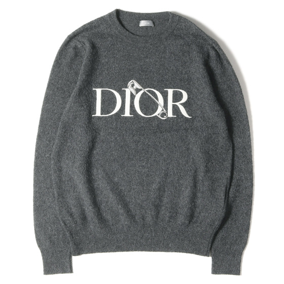 Dior Homme × Judy Blame ロゴ刺繍 クルーネック　ニット