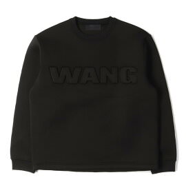 H&M 別注 WANG エンボス ロゴ クルーネック スウェット