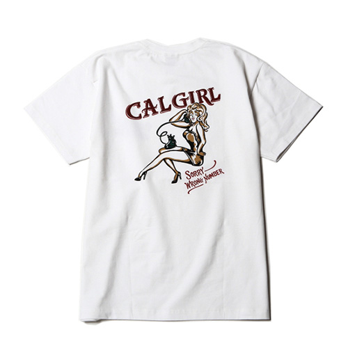 CALEE カルガールプリントTシャツ(CAL GIRL T-SHIRT)