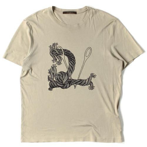 LOUIS VUITTON 16AW ×Christopher Nemeth ロープモチーフLVロゴクルーネックTシャツ