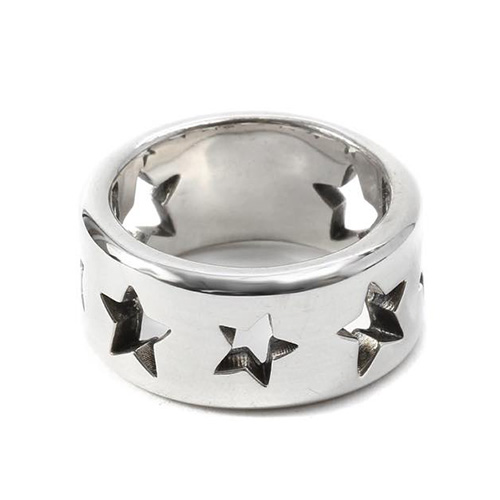 NONNATIVE 14SS ×END スターリング(DWELLER RING WIDE STAR 925 SILVER)