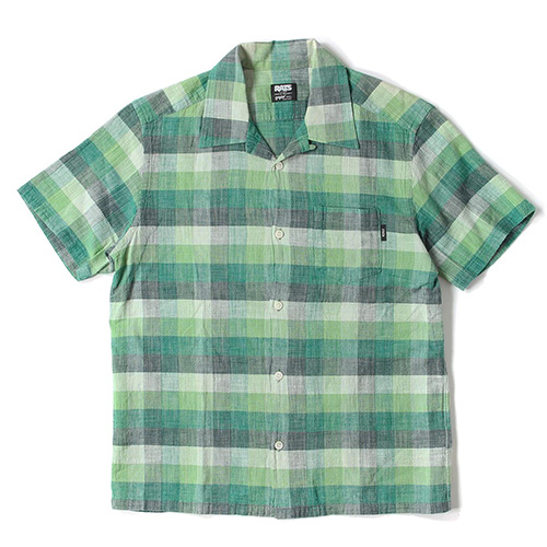 RATS  14SS オープンカラー半袖チェックシャツ(PANAMA CHECK SHIRTS SS)