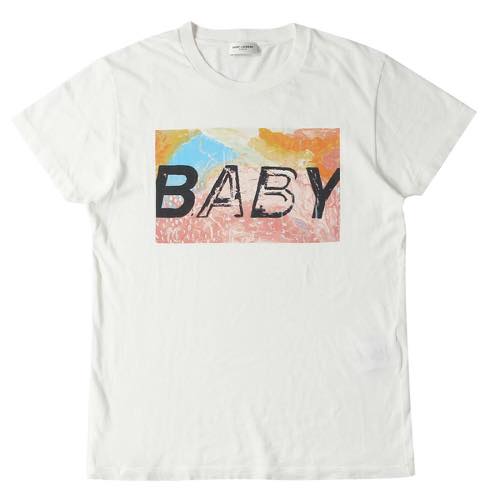 SAINT LAURENT PARIS  16SS BABYボックスロゴクルーネックTシャツ