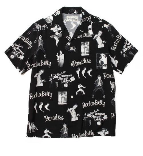 WACKOMARIA ロックビリーアロハシャツ(PRINTED ROCKABILLY HAWAIIAN SHIRT)